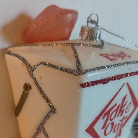 NWT Figural Chinese Take Out Ornament Christmas Tree Ashland Holiday Decoration - Picture 3 of 10